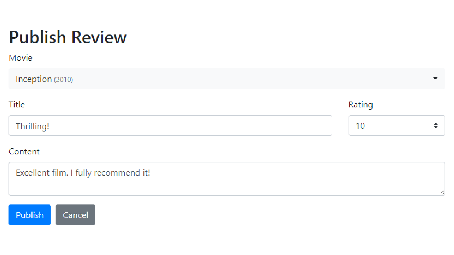 Film Review Platform